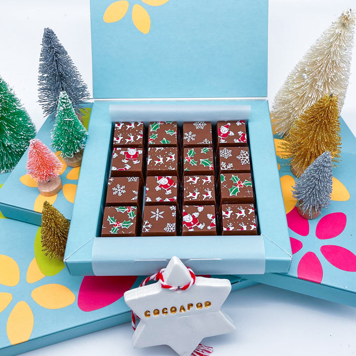 Festive Mosaic Belgian Chocolates Gift Box