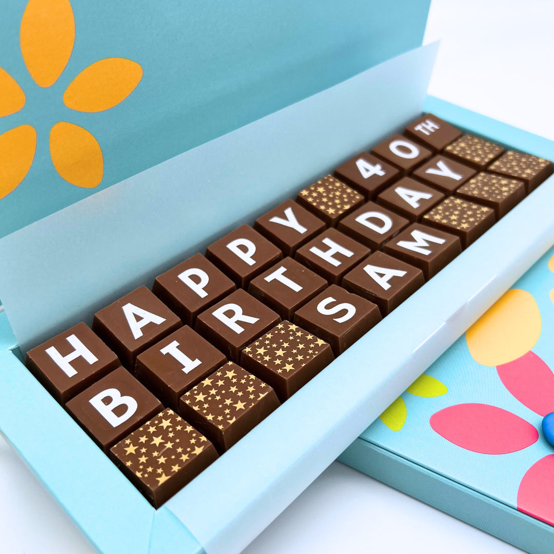 Medium Personalised Chocolate Message Box