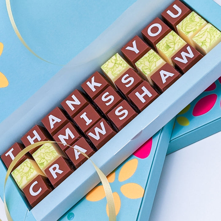 Personalised Thank You Chocolate Box for Teachers