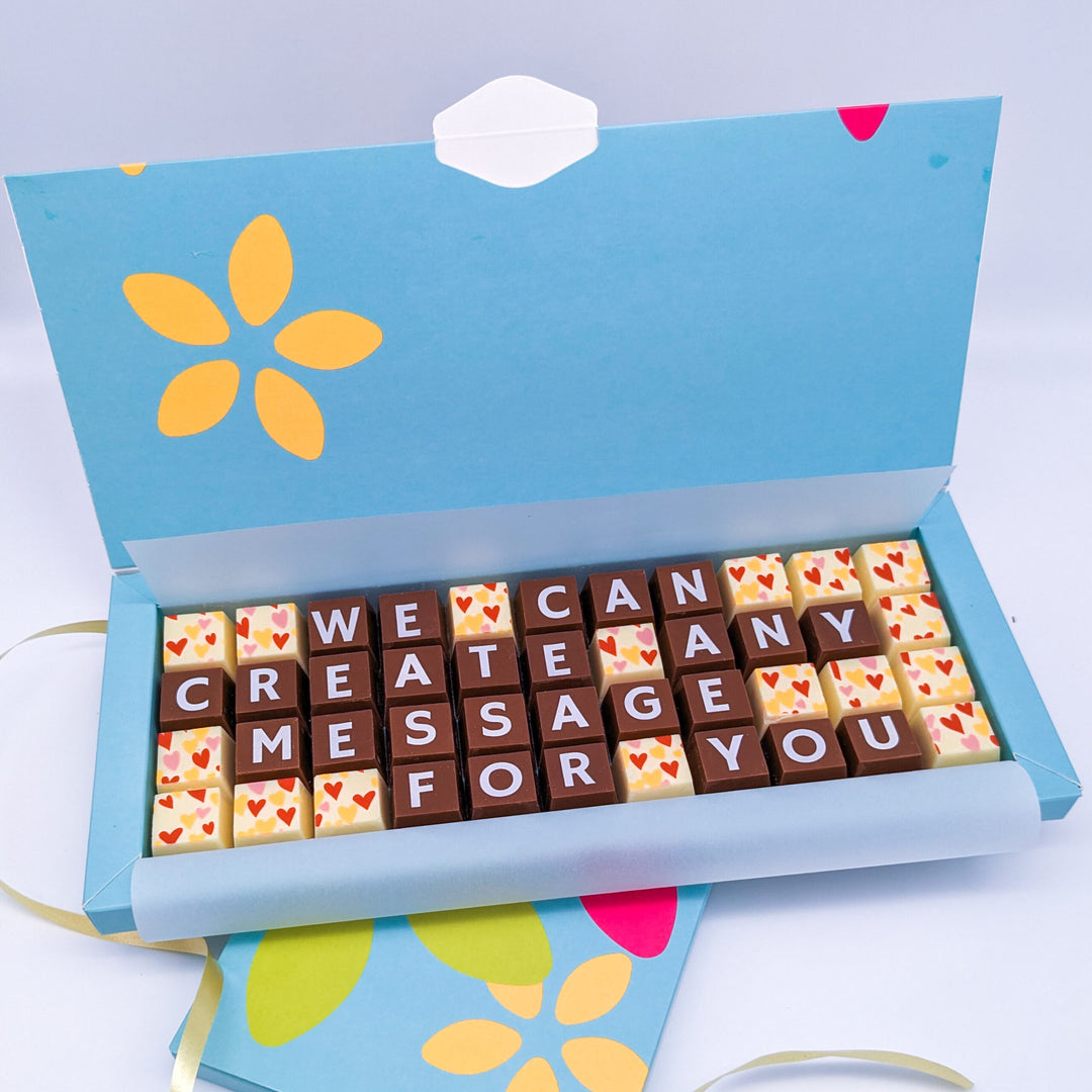 Large Personalised Chocolate Message Box