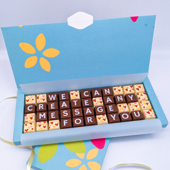 Large Personalised Chocolate Message Box