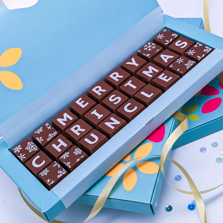 Personalised Christmas Chocolates for Uncle