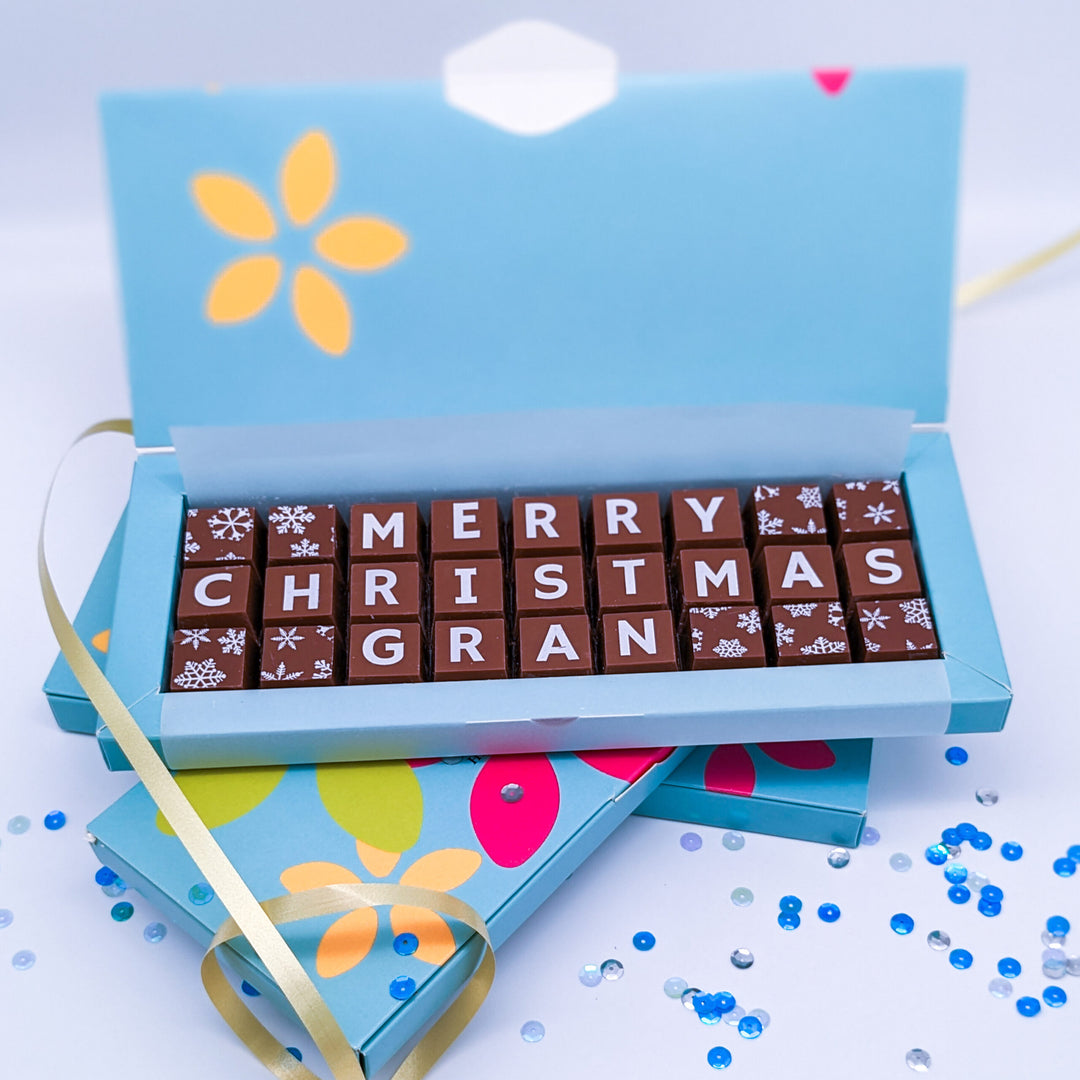 Personalised Christmas Chocolate for Nana or Grandma