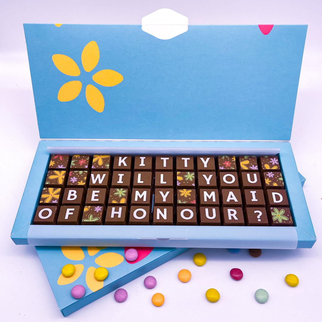 Large Personalised Chocolate Message Box