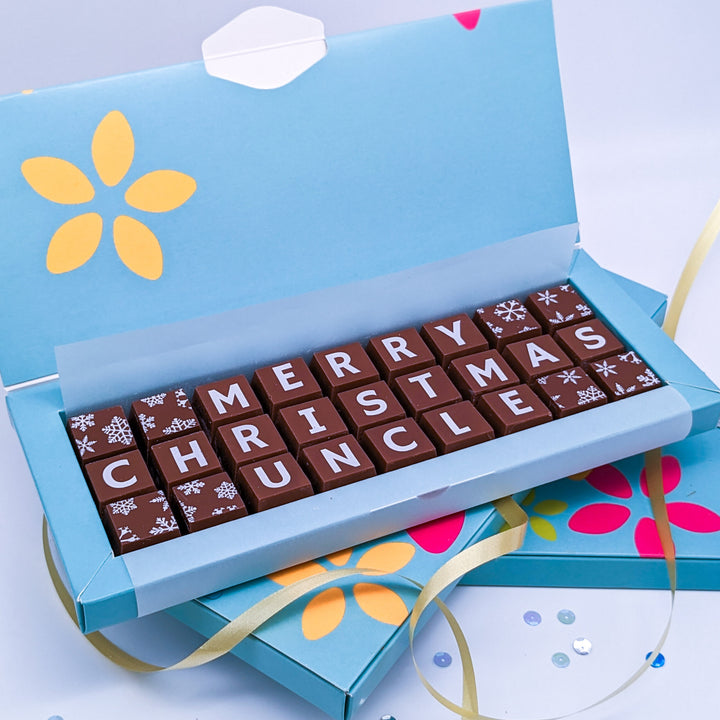 Personalised Christmas Chocolates for Uncle