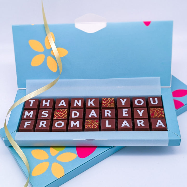 Personalised Thank You Chocolate Box for Teachers