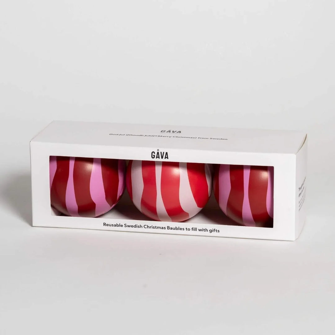 Scandi Bauble Trio with Chocolate Truffles