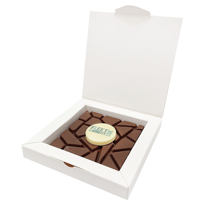 Personalised Milk Chocolate Slab with Branded Topper