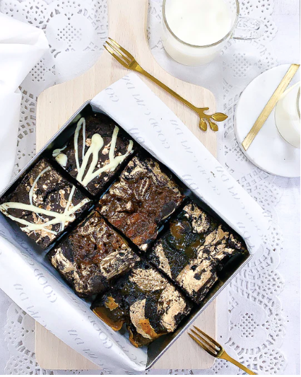 Father's Day Gift Set - Chocolate Brownie Variety Box with jumbo cookie
