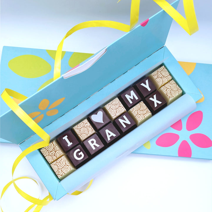 Small Personalised Chocolate Message Box
