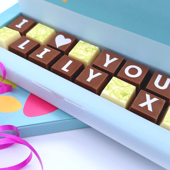 Personalised 'I Love You' Chocolate Box