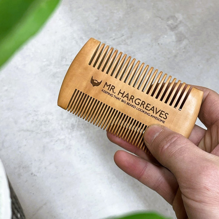 Personalised Wooden Beard Comb