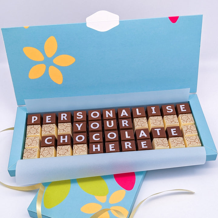 Large Personalised Chocolate Message Box