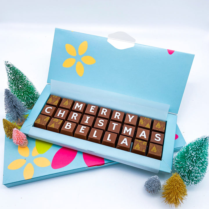 Personalised Merry Christmas Chocolates