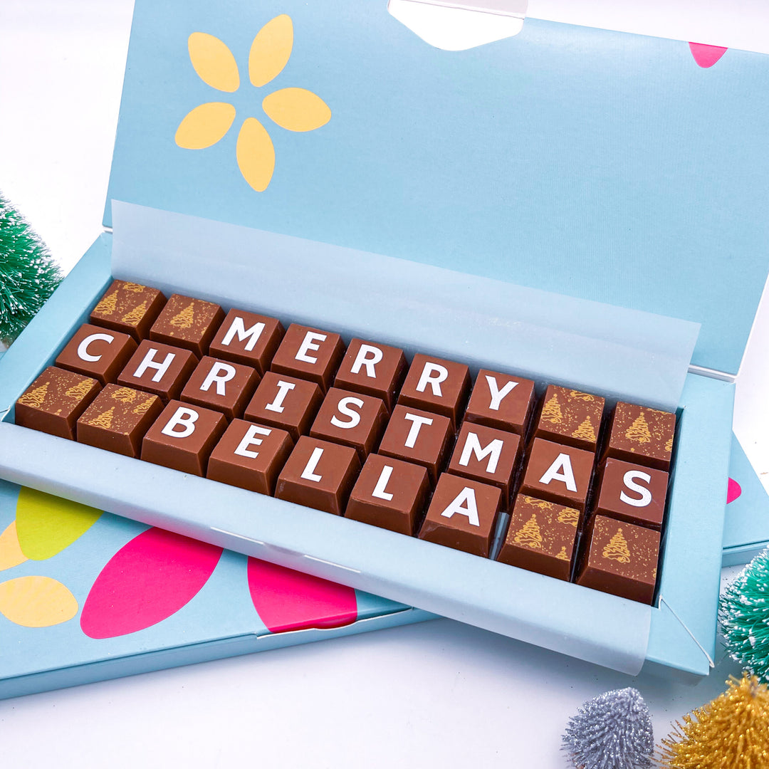 Personalised Merry Christmas Chocolates