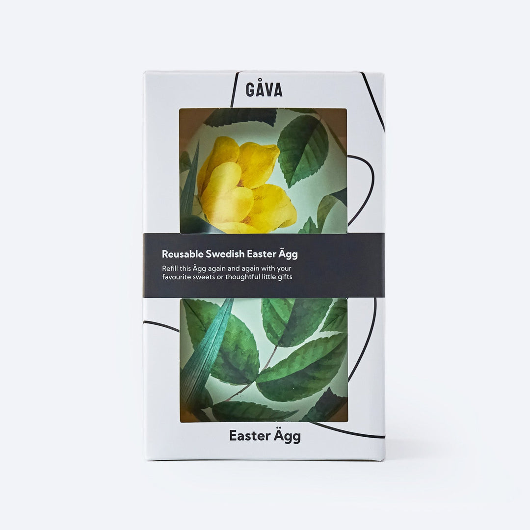 Green Leaf Easter Egg Tin