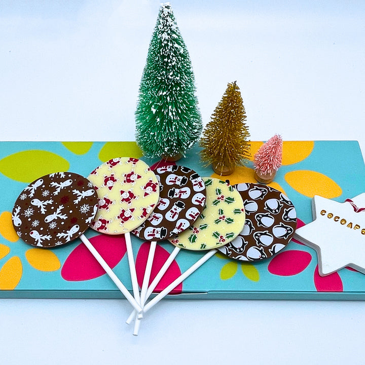 Festive Christmas Chocolate Lollies Box