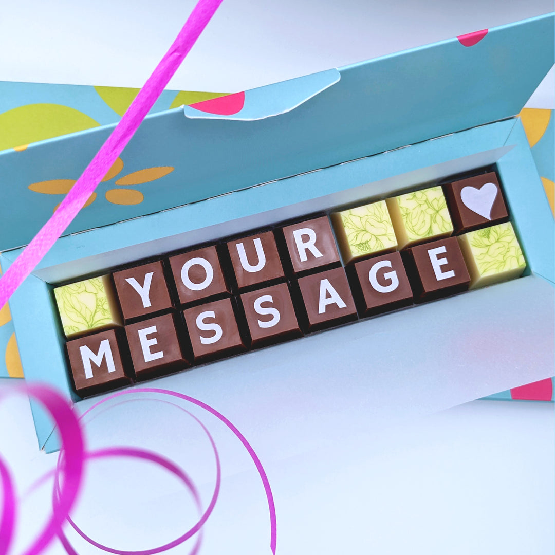 Small Personalised Chocolate Message Box