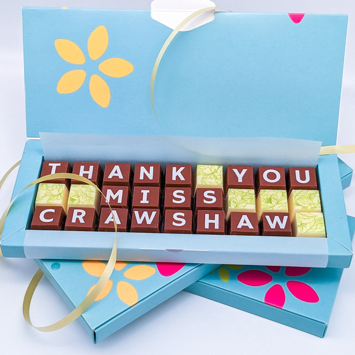 Personalised Thank You Chocolate Box for Teachers