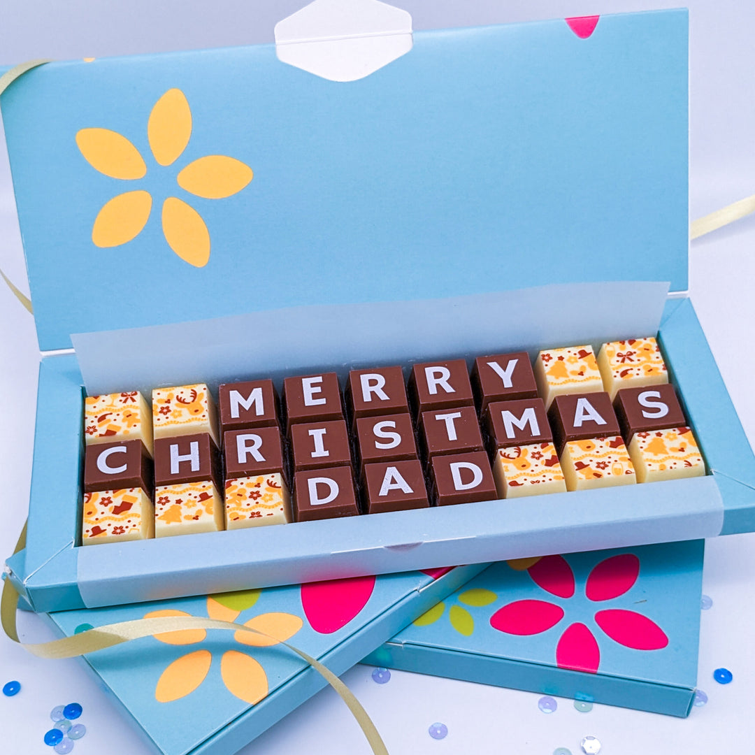 Personalised Christmas Chocolate Bar for Dad