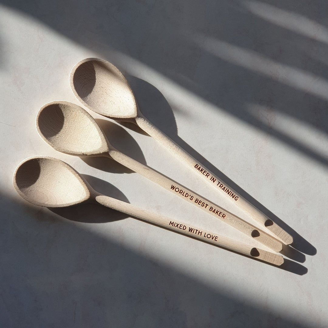 Engraved Beech Spoon