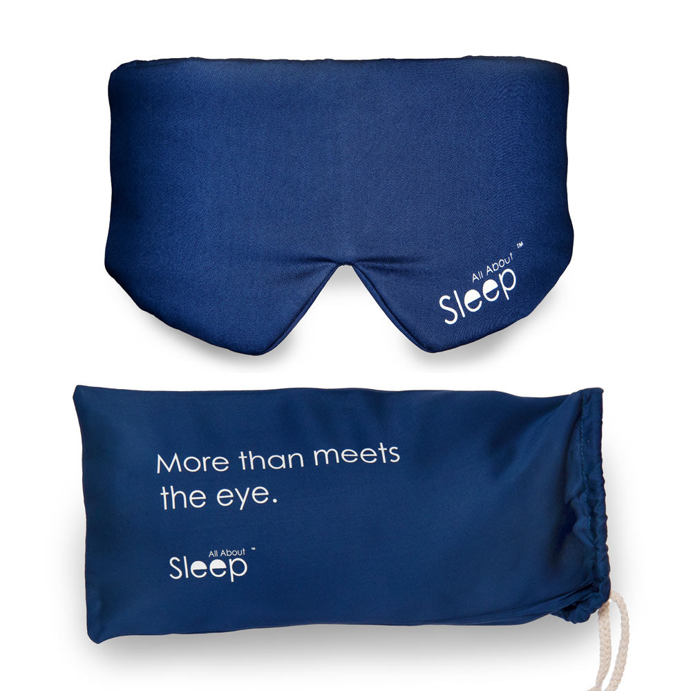 Bamboo Sleep Mask & Matching Sleep Scrunchie Set: Organic, Vegan Silk