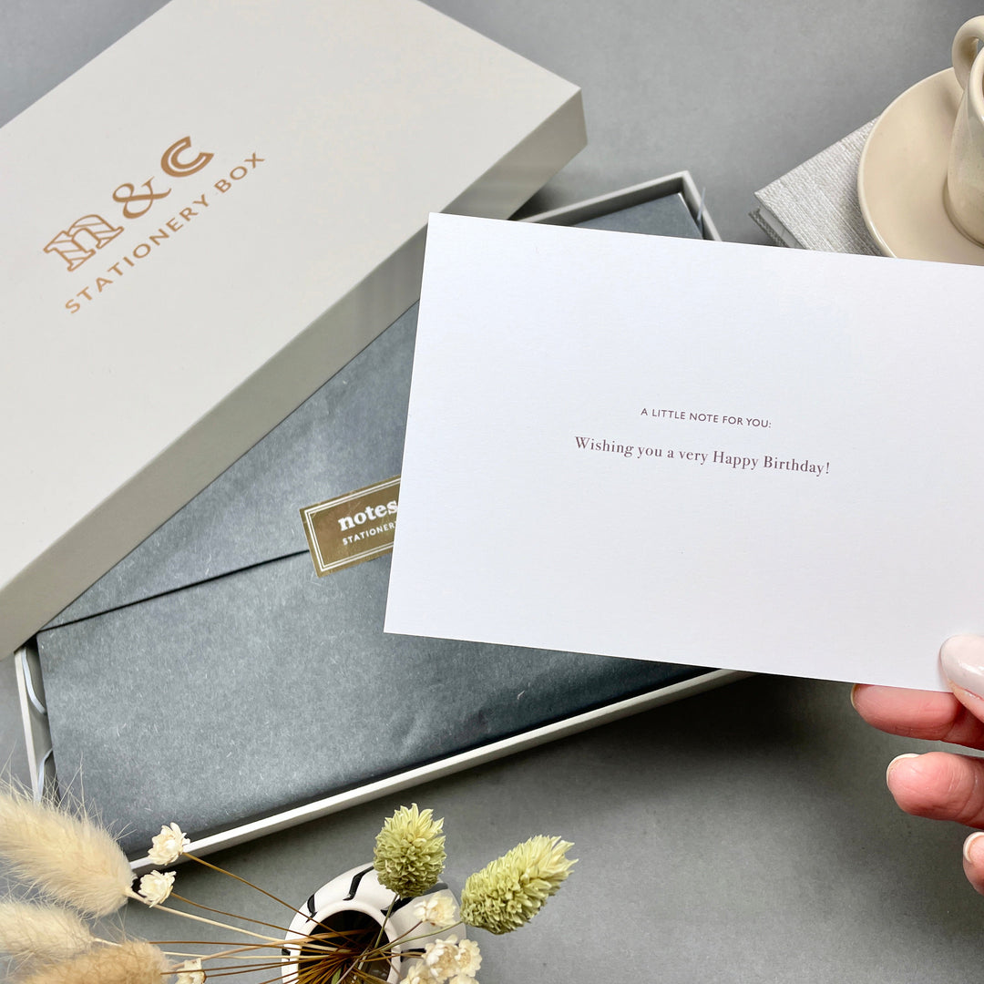 Black & Gold Stationery Set